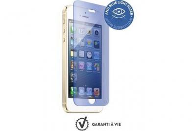 Prot&egrave;ge-&eacute;cran verre tremp&eacute; anti-bleu pour iphone 5/5s/se/5c