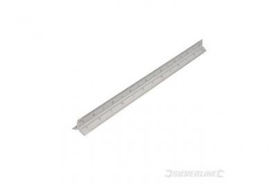 HBM R&egrave;gle kutch professionnelle en alliage d'aluminium 30CM Silverline