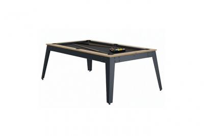 RENE PIERRE Billard Ren&eacute; Pierre Steel Chene Sable Pieds Gris Ardoise - R&eacute;f&eacute;rence 2365 