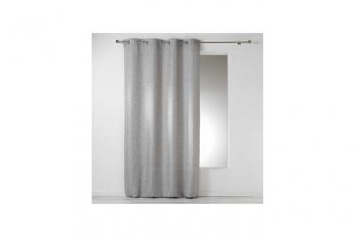 CDaffaires Rideau a oeillets 140 x 260 cm chambray uni select Gris