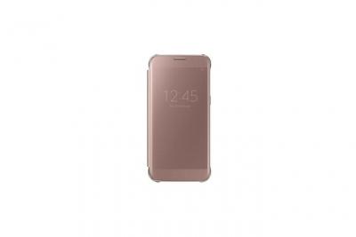 SAMSUNG Etui &agrave; rabat clear view cover  rose pour galaxy s7 edge g935