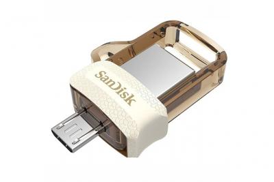  SanDisk Ultra 64Go Dual Drive m3.0 Cl&eacute; USB OTG Micro USB Double connectique jusqu'&agrave; 150Mo/s pour appareils Mobiles or 