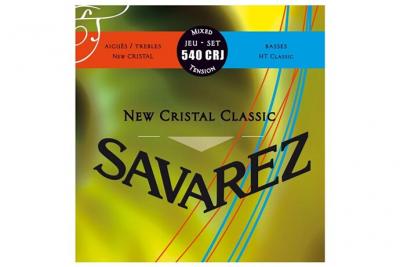 SAVAREZ  New Cristal Classic 540CRJ Mixed Tension Jeu de Cordes pour Guitare classique