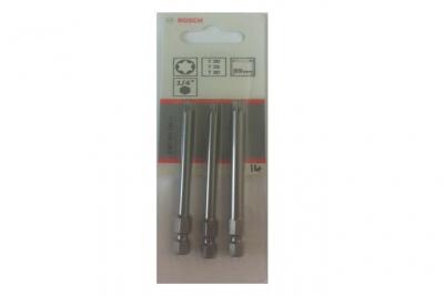 BOSCH Set de 3 embouts de vissage extra-dur torx t20 t25 t30 l 89 mm   2607001760