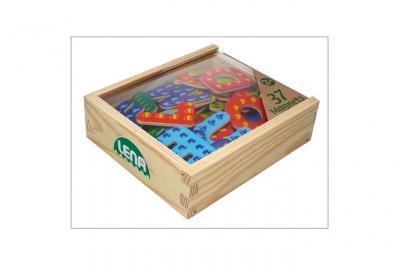 SIMM LENA&reg; Lettres magn&eacute;tiques enfant bois 65823