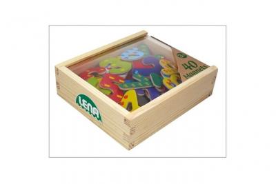 SIMM  65824 Lena - Chiffres magn&eacute;tiques en Bois