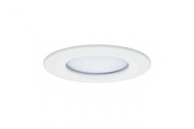  Spot encastr&eacute; LED Coin Slim - Blanc - 6.8W - 2700K - IP44 - Dimmable - Avec ampoule