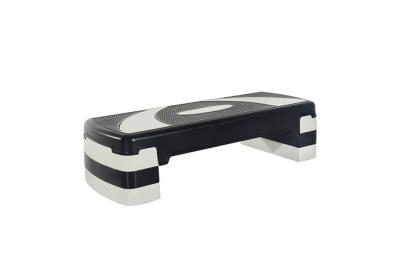HOMCOM Stepper Fitness Aerobic hauteur reglable surface antiderapante 80 x 31 x 20 cm noir gris clair