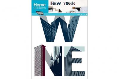 NVELLESIMA Sticker mural New York 50x70cm facile &agrave; poser x2 