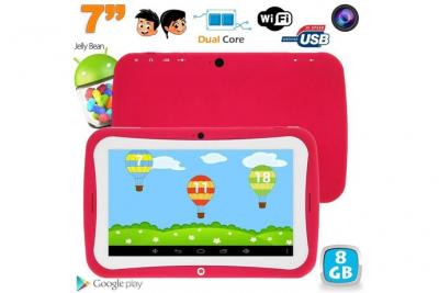 YONIS Tablette Tactile Enfant &Eacute;ducative 7 Pouces Android 4.2.2 Rose 8go