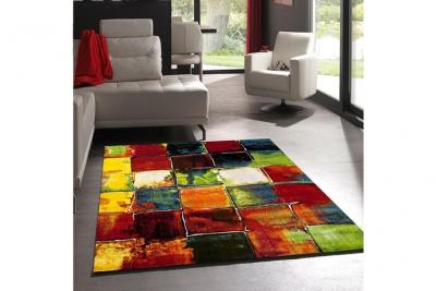 UNAMOURDETAPIS Tapis salon et chambre tiss&eacute; motif g&eacute;om&eacute;trique BE 39