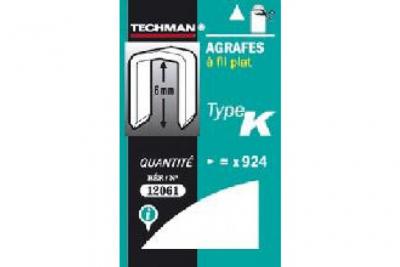CENTRALE BRICO Techman - Agrafes 10 mm - type K