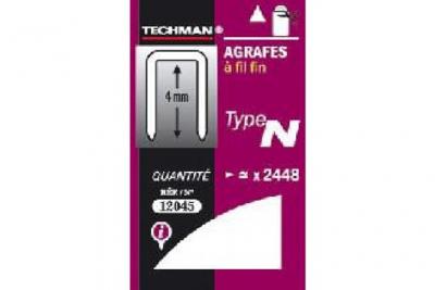 CENTRALE BRICO Techman - Agrafes 12 mm - type N