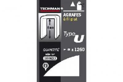 CENTRALE BRICO Techman - Agrafes 14 mm - type U