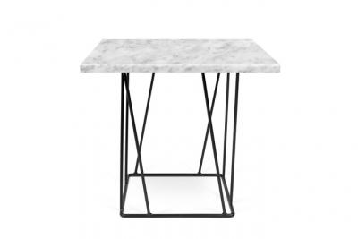 Table d'appoint en marbre blanche Helix - TEMAHOME