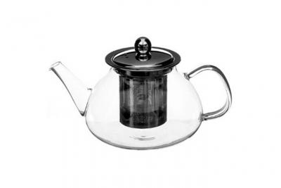 SECRET DE GOURMET  - Th&eacute;i&egrave;re en Verre ""Bec"" 21cm Argent