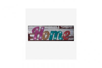 Cadre en toile Rectangulaire lumineux HOME 90 cm