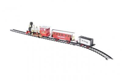 LUMINEO Delamaison Camp Train de No&euml;l LED et Musical avec Rail