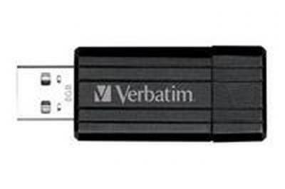 VERBATIM  Micro-cl&eacute; USBPinStripe de 8 Go - noire