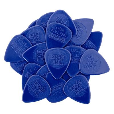 ERNIE BALL  9131 - Mediators Nylon Sachet De 50 Bleu Marine 0,72mm