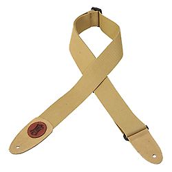 LEVY S Levy's Sangle guitare en coton 5 cm Beige (Import Royaume Uni)
