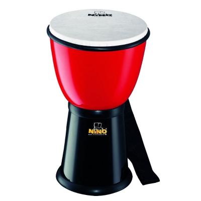 NINO PERCUSSION  NINO18R/BK djemb&eacute; en ABS (rouge/noir) 