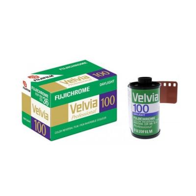 FUJIFILM  Velvia 100 135/36 Reel Blanc,Noir