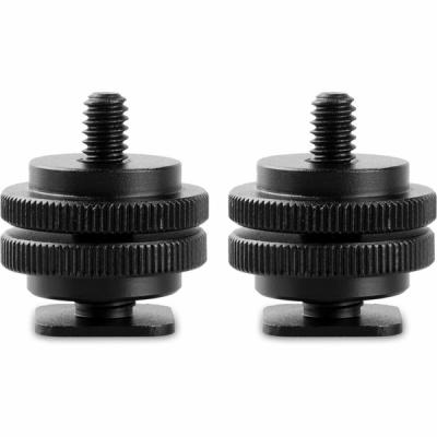 SMALLRIG  Cold Shoe 1631 W 3/8`` To 1/4 Camera Microphone Support Argent&eacute;