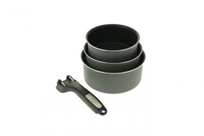 SITRAM  Set 3 casseroles 16/18/20cm tous feux dont induction + pince