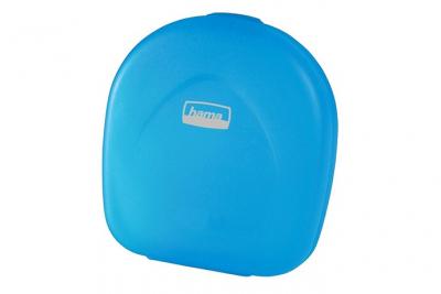 HAMA Bo&icirc;tier pour 24 CD/DVD/Blu-ray, Transparent/Bleu