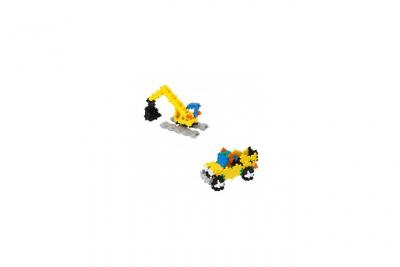 KONTIKI Plus-Plus - Bo&icirc;te de 220 Pi&egrave;ces Jeux de Construction Travaux, PP3768