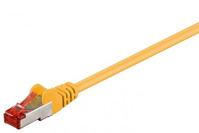 WENTRONIC goobay - C&acirc;ble r&eacute;seau - RJ-45 (M) pour RJ-45 (M) - 7.5 m - pairs in metal foil (PiMF) - CAT 6 - sans halog&egrave;ne, moul&eacute;, sans crochet - jaune 