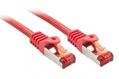 LINDY C&acirc;ble r&eacute;seau Basic Cat.6 S/FTP, Rouge, 0,5m