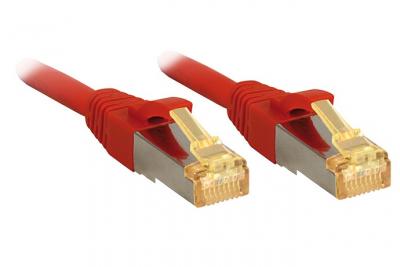 LINDY C&acirc;ble r&eacute;seau Cat.7 S/FTP, cuivre, LSOH, 600MHz, Rouge, 5m