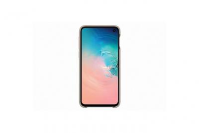 SAMSUNG  Coque en cuir S10e - Gris 
