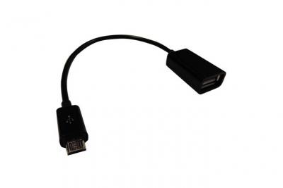 D2 DIFFUSION - Adaptateur USB - Micro-USB de type B (M) pour USB (F) - 15 cm - noir 