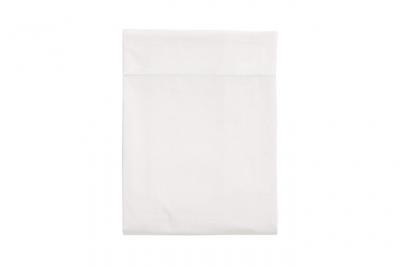TERRE DE NUIT  - Drap plat 100% coton blanc 180x290 cm - Blanc