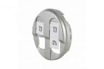 LEGRAND C&eacute;liane enjoliveur prise RJ45 double titane - 068552 - 