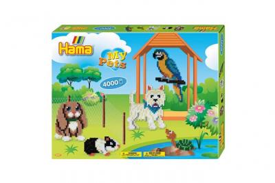 HAMA  bo&icirc;te de perles moyennes ""my pets