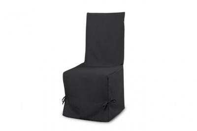 SOLEIL D OCRE Housse de chaise en coton panama anthracite - Anthracite