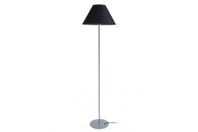 TOSEL KUNAGI - Lampadaire droit m&eacute;tal noir et aluminium