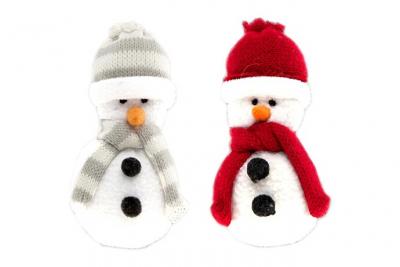 ESPRIT DE NOEL Lot de 2 Petites peluches d&eacute;coration de sapin 11 cm