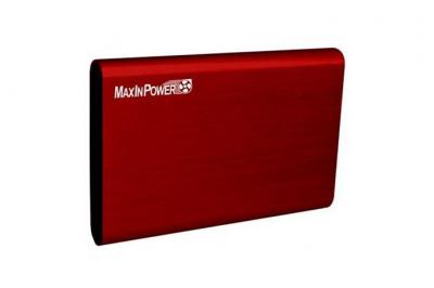 HEDEN MaxInPower BEM25MUA1CR - Boitier externe - 2.5" - SATA 6Gb/s - 600 Mo/s - USB 3.0 - rouge fonc&eacute;
