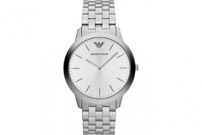 EMPORIO ARMANI Montre -  - Dino Retro Ar1745 - Bracelet En Acier - Cadran Argent&eacute; - Vintage