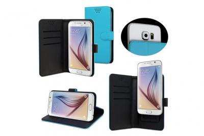 MUVIT  Universal Slider Case - &Eacute;tui &Agrave; Rabat Pour T&eacute;l&eacute;phone Portable - Bleu
