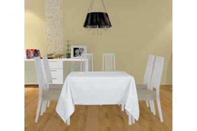 SOLEIL D OCRE  - Nappe anti-t&acirc;ches 180x180 cm palmier gris, par Soleil d'ocre