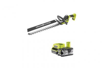 RYOBI Pack  Taille-haies 18V One+ Brushless LINEA 45 cm RY18HT45A-0 - 1 Batterie 4.0Ah - 1 Chargeur rapide RC18120-140
