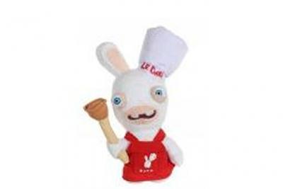WORLD TRADE Peluche Lapins Cr&eacute;tins 3 Sons Cuisinier 22 cm