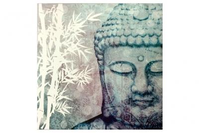 ZEN ET ETHNIQUE Petit cadre Bouddha 20 x 20 cm