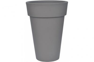 CHAPELU FRERES Pot colonne &agrave; fleurs """"Omega"""" - Anthracite - &Oslash; 45 cm